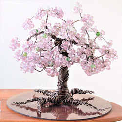 桜の天秤　　桜モチーフアクセサリー付き　水晶付　オブジェ　置物　さくら　桜 桜の天秤 桜モチーフアクセサリー付き 水晶付 オブジェ 置物