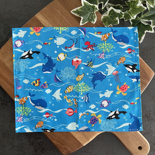 サイズが選べる ♡ ランチョンマット ♡ 水族館 ♡ お魚柄