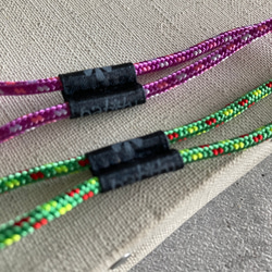 nat*ty マスクコード(パープル)】　パラコード4mm マスクストラップ　マスクチェーン　マスクアイテム 5枚目の画像