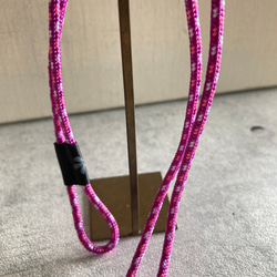 nat*ty マスクコード(パープル)】　パラコード4mm マスクストラップ　マスクチェーン　マスクアイテム 3枚目の画像