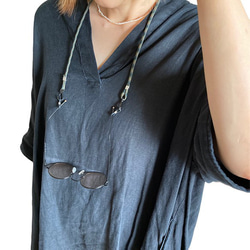 nat*ty マスクコード(パープル)】　パラコード4mm マスクストラップ　マスクチェーン　マスクアイテム 15枚目の画像