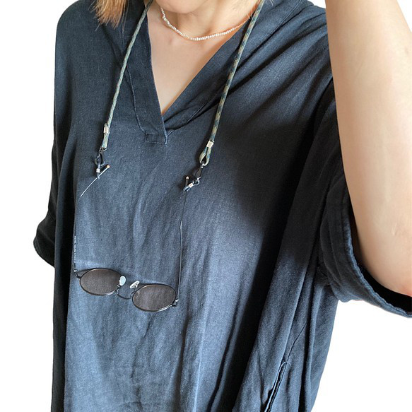 nat*ty マスクコード(パープル)】　パラコード4mm マスクストラップ　マスクチェーン　マスクアイテム 15枚目の画像