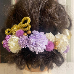 ラプンツェルcolourの髪飾り 成人式 卒業式 結婚式 前撮り 浴衣 ヘッドパーツ 1枚目の画像