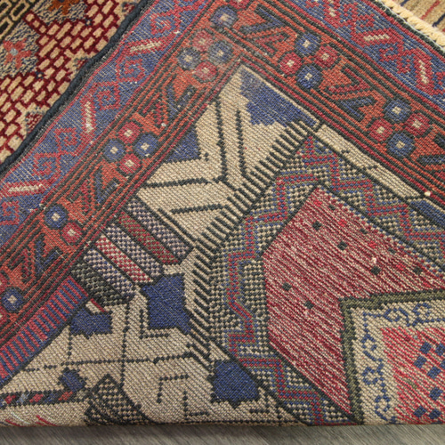 アンティーク ミフラブデザイン オールド手織り絨毯 アフガニスタン