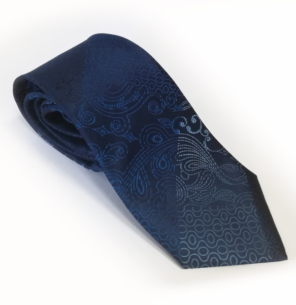 ジャポネなペイズリーのネクタイ -"Japone”-Paisley Necktie - 3枚目の画像