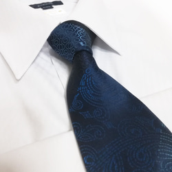 ジャポネなペイズリーのネクタイ -"Japone”-Paisley Necktie - 5枚目の画像