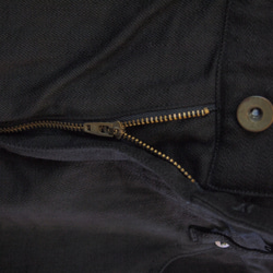 <ツムギラボ>Dead stock denim pants black dye 3枚目の画像