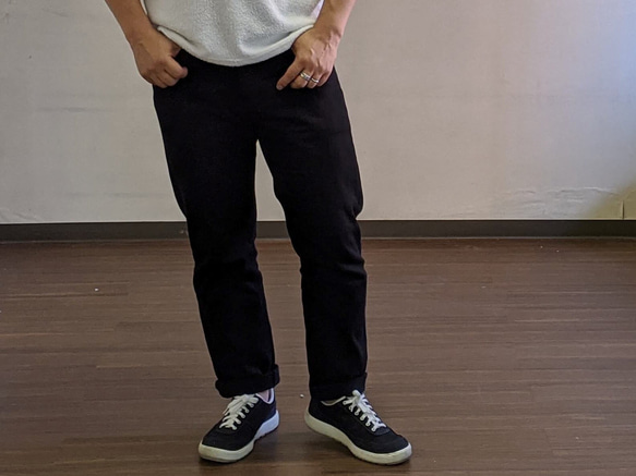&lt;Tsumugirabo&gt;滯銷商品牛仔褲黑色染料 第4張的照片
