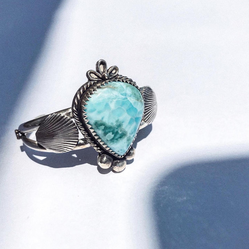 Natural Larimar Bracelet ラリマーブレスレット ブレスレット
