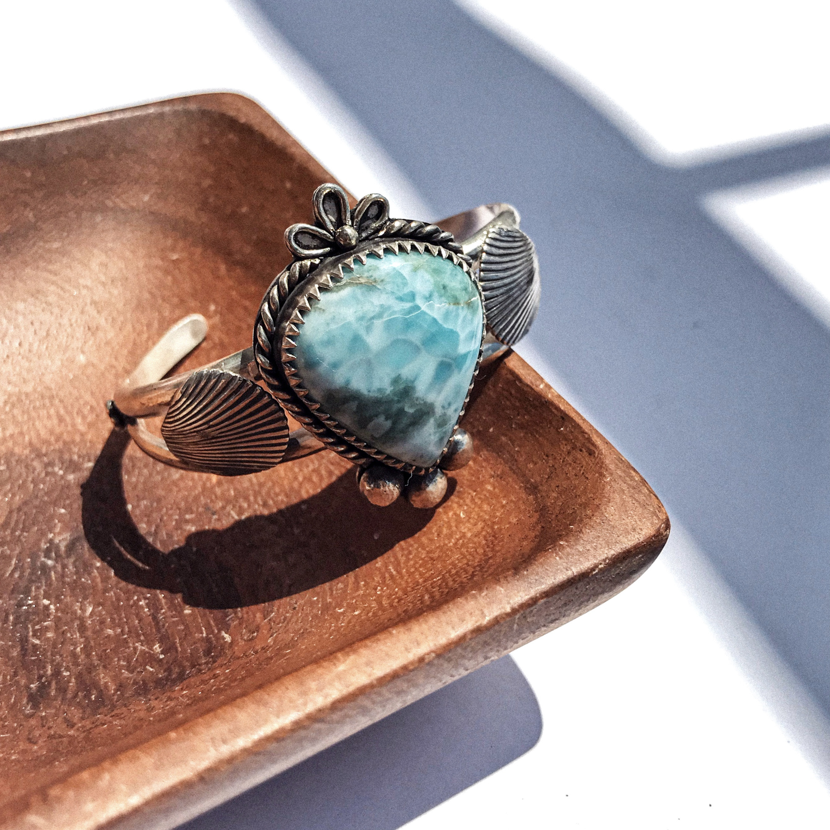 Natural Larimar Bracelet ラリマーブレスレット