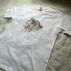 ヘビーウェイトTシャツ / ジャン ベルナール「猫 の スケッチ (横)」 Tシャツ にゃんこ レトロ 個性的 かわいい 1枚目の画像