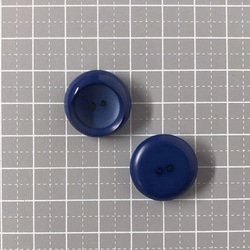 レトロ サークル 円形 ボタン ブルー 20mm 6個セット at-298 3枚目の画像