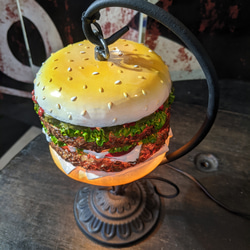 アメリカンダイナー/ バーガーズカフェ / ハンバーガー ハンギングランプ/ Hamburger Shade Lamp 8枚目の画像