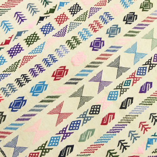 モロッコ ベルベル族 トライバルラグ オールド手織りキリム