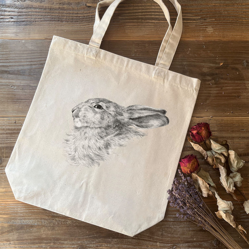 トートバッグ / ジャン ベルナール「ウサギ の顔 (1821)」 カバン