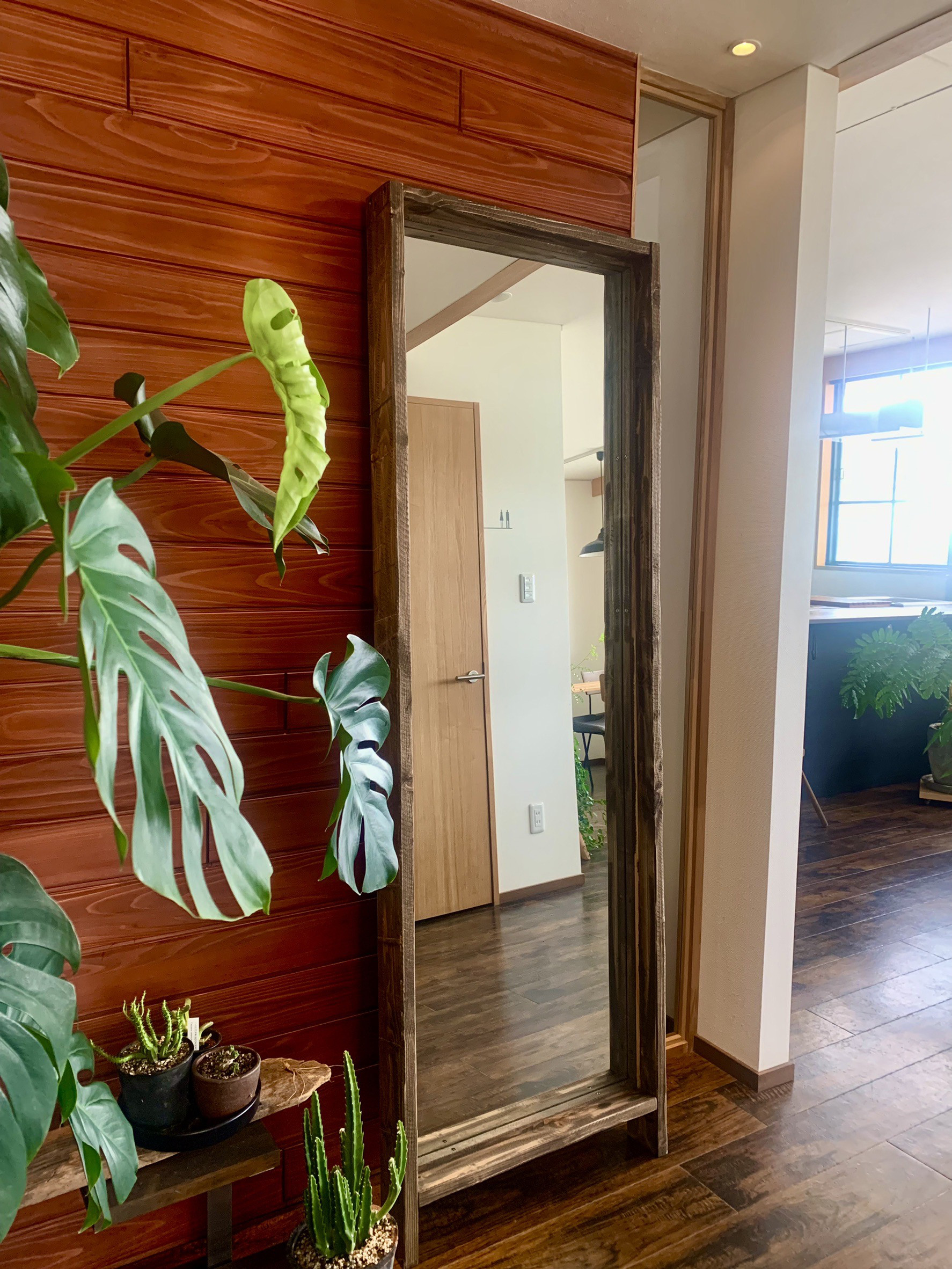 【1点物】アンティーク風フレームの全身鏡