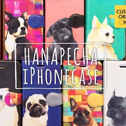 「鼻ぺちゃ犬」のiPhoneケース 1枚目の画像