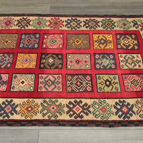 ペルシャ絨毯 シルジャンキリム オールド手織り絨毯 部族絨毯