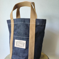 DENIM BUCKET TOTEBAG デニムバケツトートバッグ 6枚目の画像