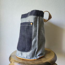 DENIM BUCKET TOTEBAG デニムバケツトートバッグ 5枚目の画像