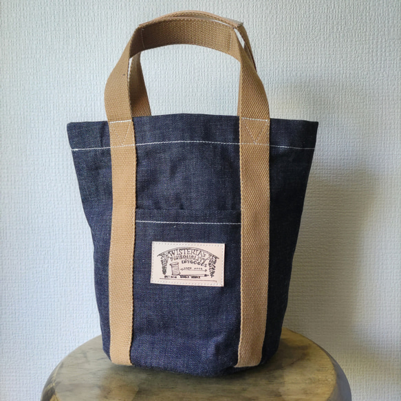 DENIM BUCKET TOTEBAG デニムバケツトートバッグ 8枚目の画像