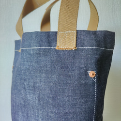 DENIM BUCKET TOTEBAG デニムバケツトートバッグ 11枚目の画像