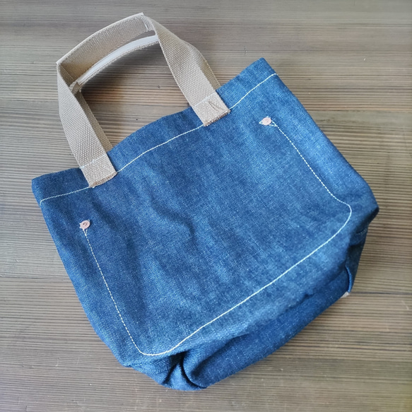 DENIM BUCKET TOTEBAG デニムバケツトートバッグ 10枚目の画像