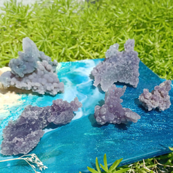 グレープカルセドニー　『北海道』　*新種の鉱物　結晶、原石、標本 5枚目の画像