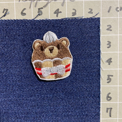 ♡可愛いゾウさんとリンゴ♡フェルトワッペン・名札 ワッペン