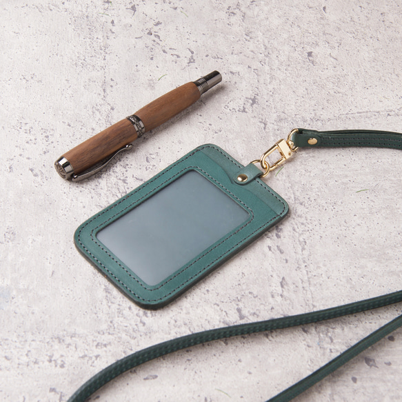 直式證件夾 ID Card Holder / 墨綠Dark Green 第1張的照片