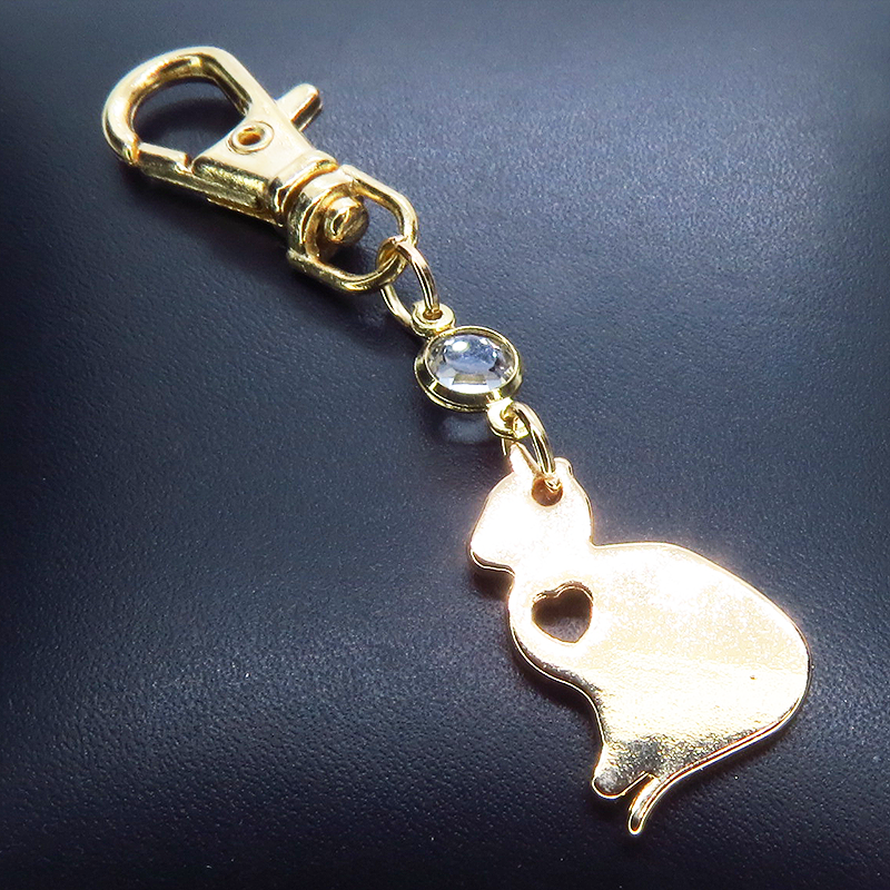 キーチャーム 猫のシルエット