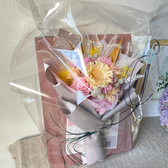 記念日 誕生日 ❁.*・゜ プリザーブドフラワー　 花束  ブーケ　#1 5枚目の画像