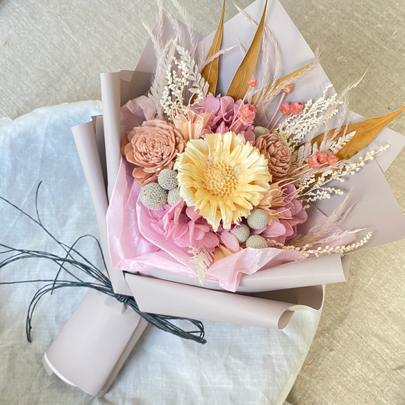 記念日 誕生日 ❁.*・゜ プリザーブドフラワー　 花束  ブーケ　#1 2枚目の画像