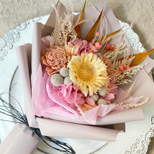 記念日 誕生日 ❁.*・゜ プリザーブドフラワー　 花束  ブーケ　#1 1枚目の画像