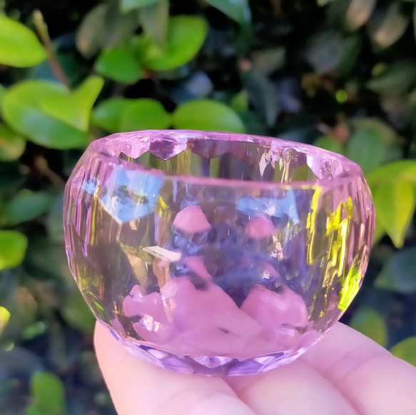ピンク　アンダラクリスタル　置物　インテリア　＜要事前コメント＞ Andara crystal pink 2枚目の画像