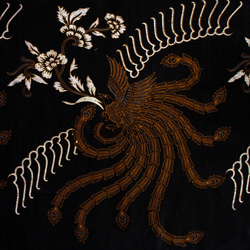 バティック 生地 インドネシア ジャワ更紗 鳳凰と花のモチーフ パターン２ 3枚目の画像