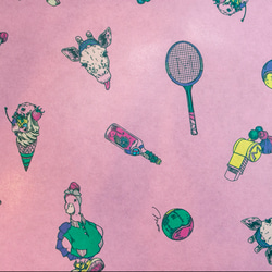 「テニス」A４ ピンク １０枚 ラッピングペーパー  包装紙  tennis_a4_pink 3枚目の画像