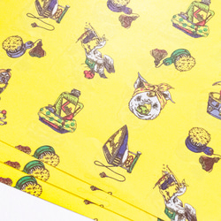 「ランドリー」A４ イエロー １０枚 ラッピングペーパー  包装紙  wash_a4_yellow＿ミモザカラー 3枚目の画像