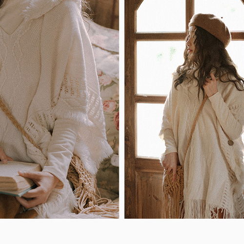 ボヘミアンリゾートスタイル 異国風 森ガール タセット フード付き