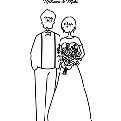 ウェルカムボード 結婚式 イラスト 4枚目の画像