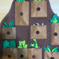 エプロンシアターすっぽんおやさいさん 生地 ショコラ 通販 14591345