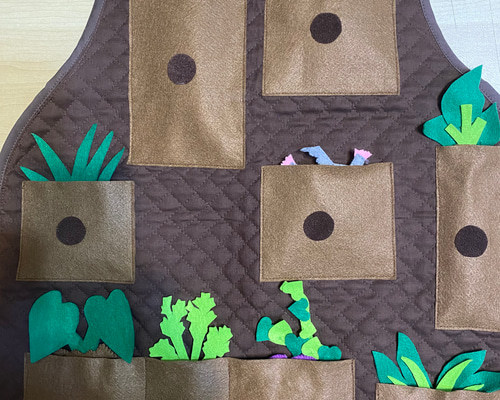 エプロンシアターすっぽんおやさいさん 生地 ショコラ 通販 14591345