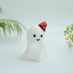 《Halloween》おばけサンタ ランプ 「ケケケ」【受注生産】 2枚目の画像