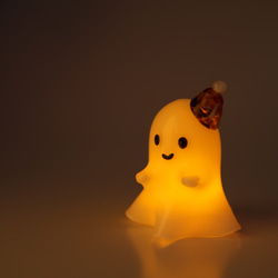 《Halloween》おばけサンタ ランプ 「ケケケ」【受注生産】 1枚目の画像