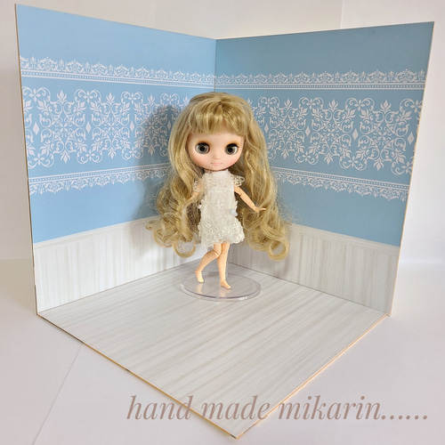 撮影用背景ボード（レース）【ドールハウス】 その他人形