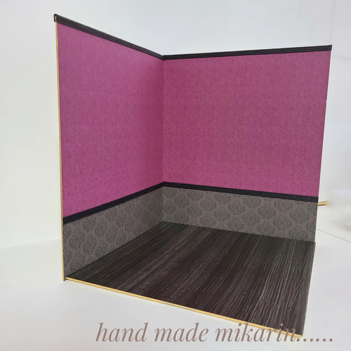 撮影用背景ボード（ゴシック）【ドールハウス】 その他人形 みかりん