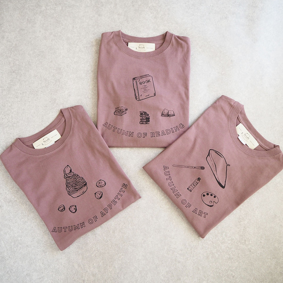 〇〇の秋　長袖ｔシャツ　メルロー 1枚目の画像