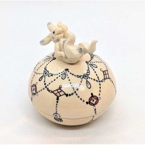 鳥獣戯画ボンボニエール(うさぎ)A その他インテリア雑貨 清雅堂工房