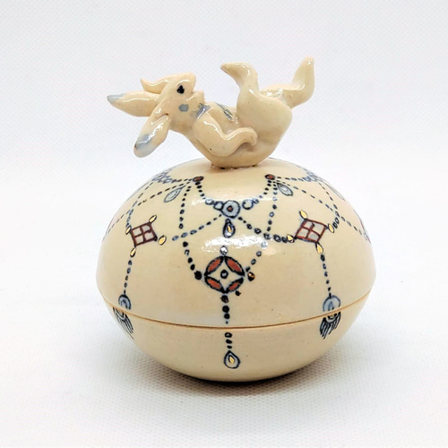 ボンボニエール うさぎ ヘレンド 置物 小鳥 ボンボニエール 未使用