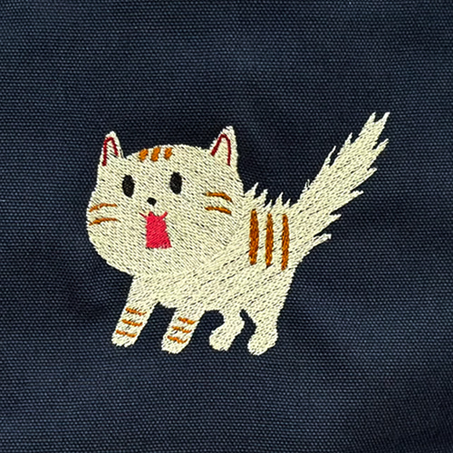 まねきねこ⭐️ポテチーノ　刺繍 ボストンバッグ 即納】丸型ミニボストンバッグ『アリスの白うさぎ』 - 乙女